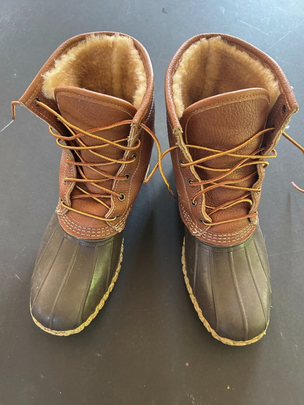 LL Bean, Bean Boots ,shearling lined , 8 inch, size 10 men, new, never worn.
